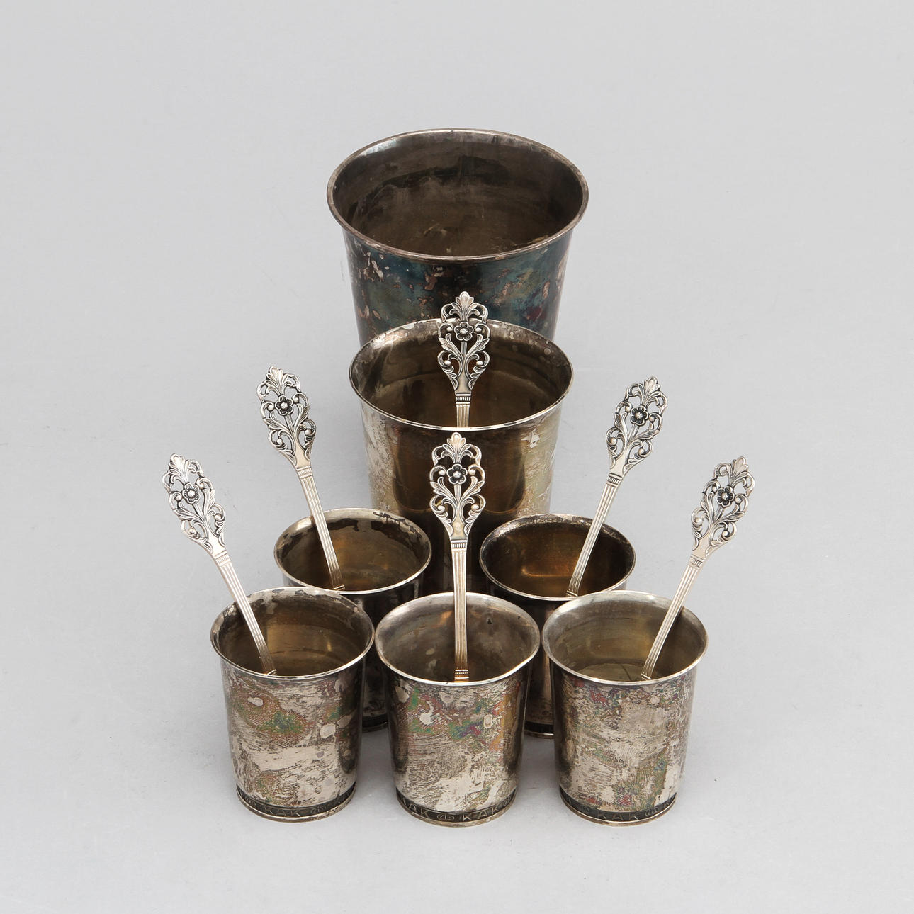 SILVER, 13 delar, vikt ca 400 gram.