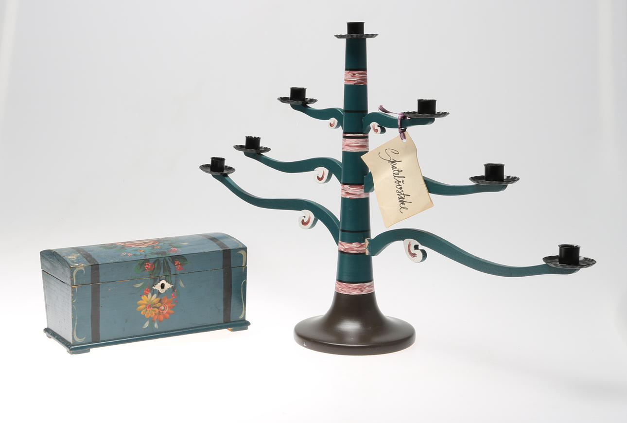 LJUSSTAKE Skatelöv samt SKRIN, 1900-tal.