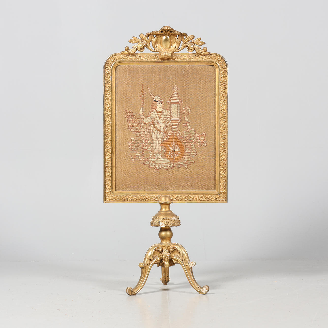 A rococo style fireplace.