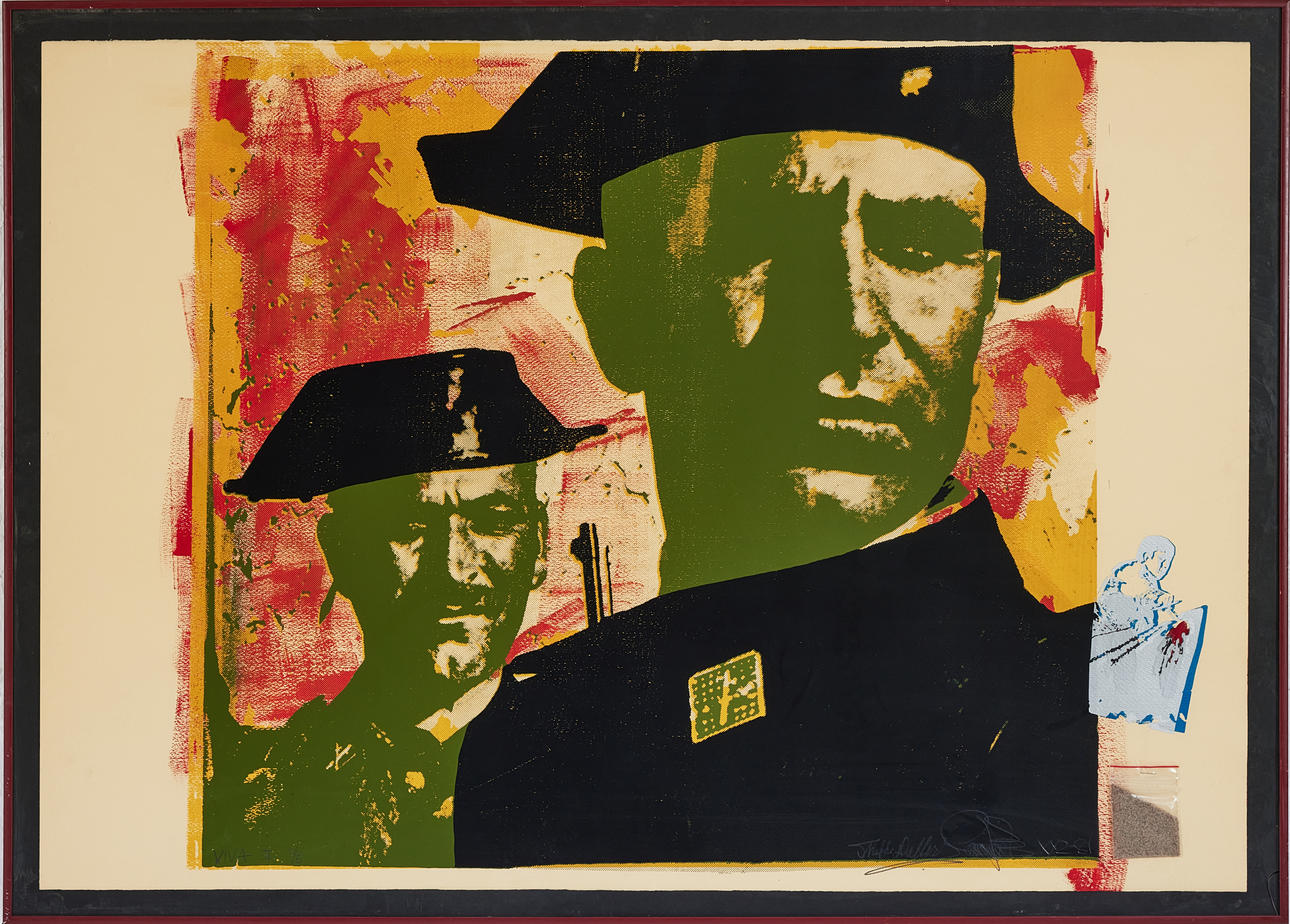 THOMAS DELLERT. “Viva II”, collage, signed and numbered 1/5.