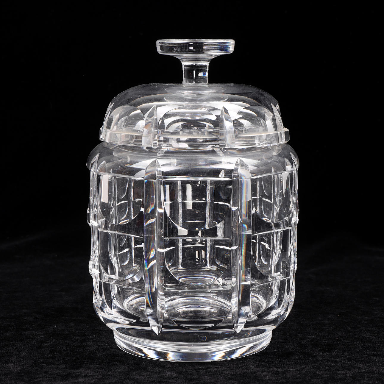 SIMON GATE. Ein Glasbonbonjär, „Tausend Fenster“, Orrefors.