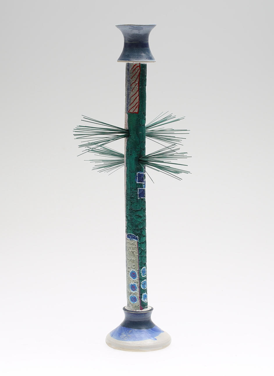 LASSE FRISK, ljusstake, keramik, 1900-talets slut.