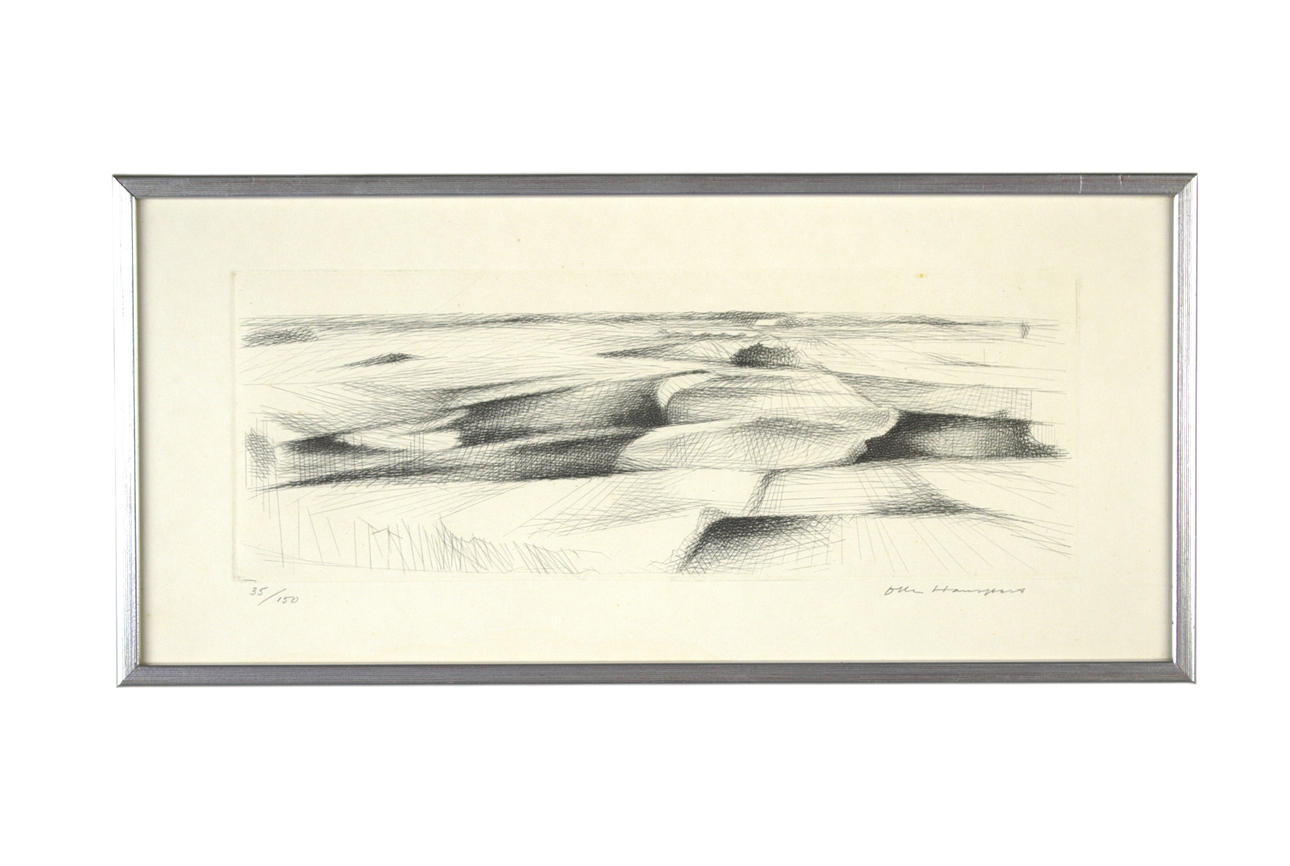 OLLE HANSPERS. Copperstick, 35/150, Komposition, signiert.