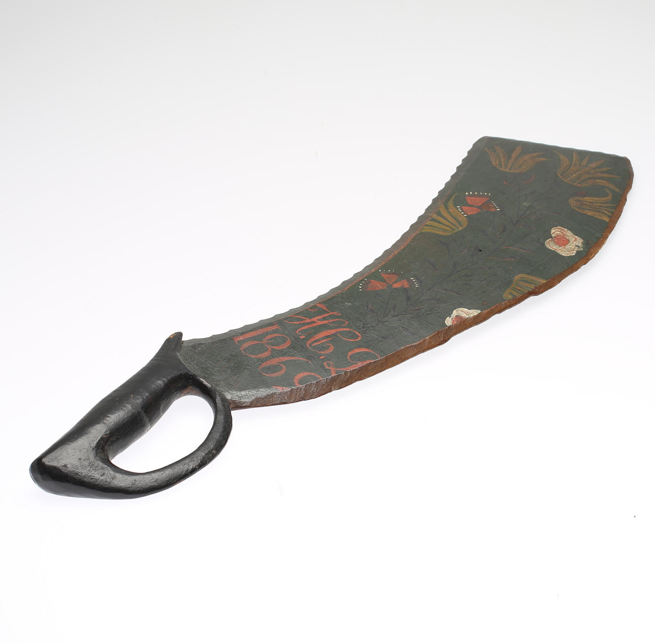 SKÄKTETRÄ, allmoge, daterat 1862.