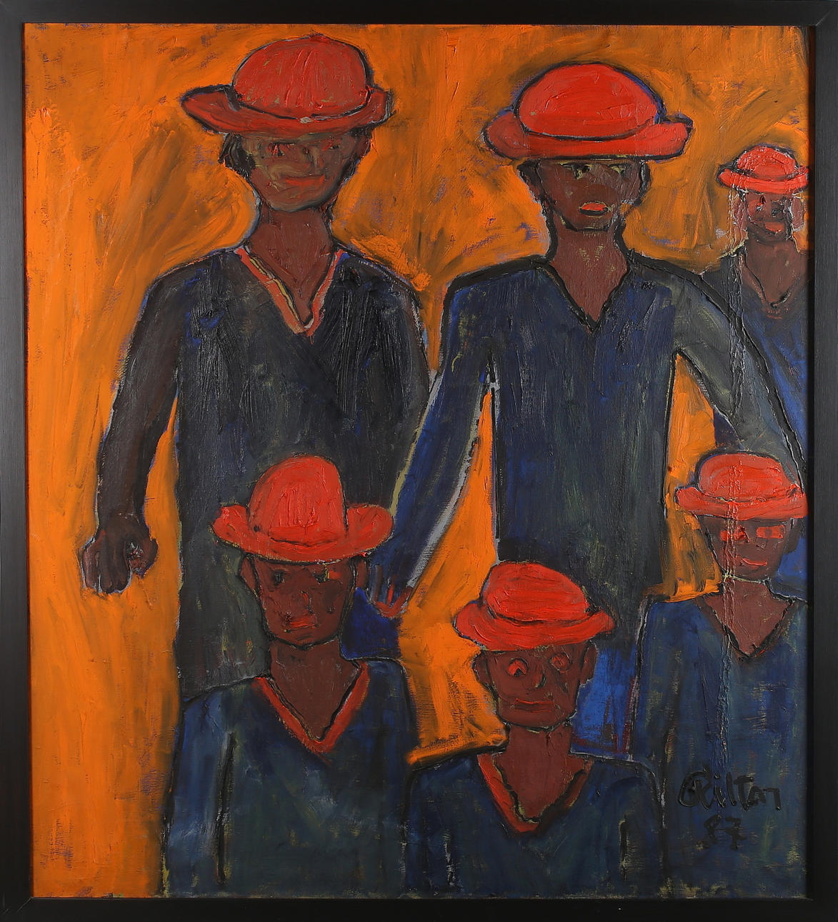 RALPH RILTON. "Själavandring", olja på duk, signerad samt daterad 1987.