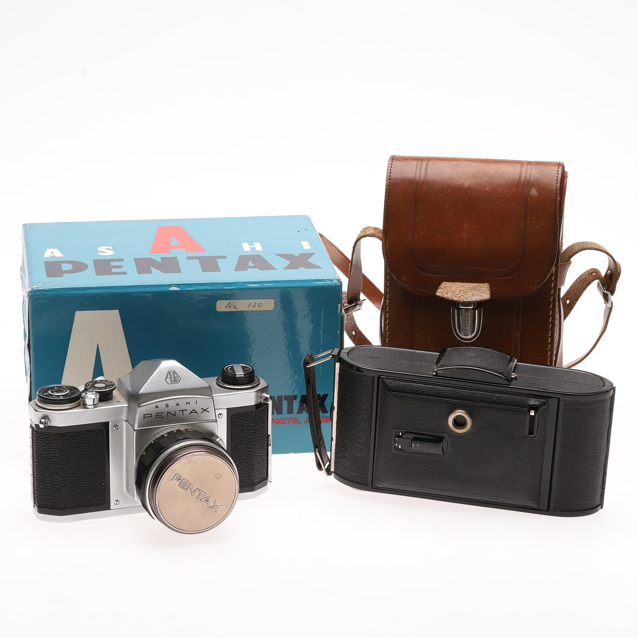 2 cameras, Asahi Pentax & Voigtländer Bessa.