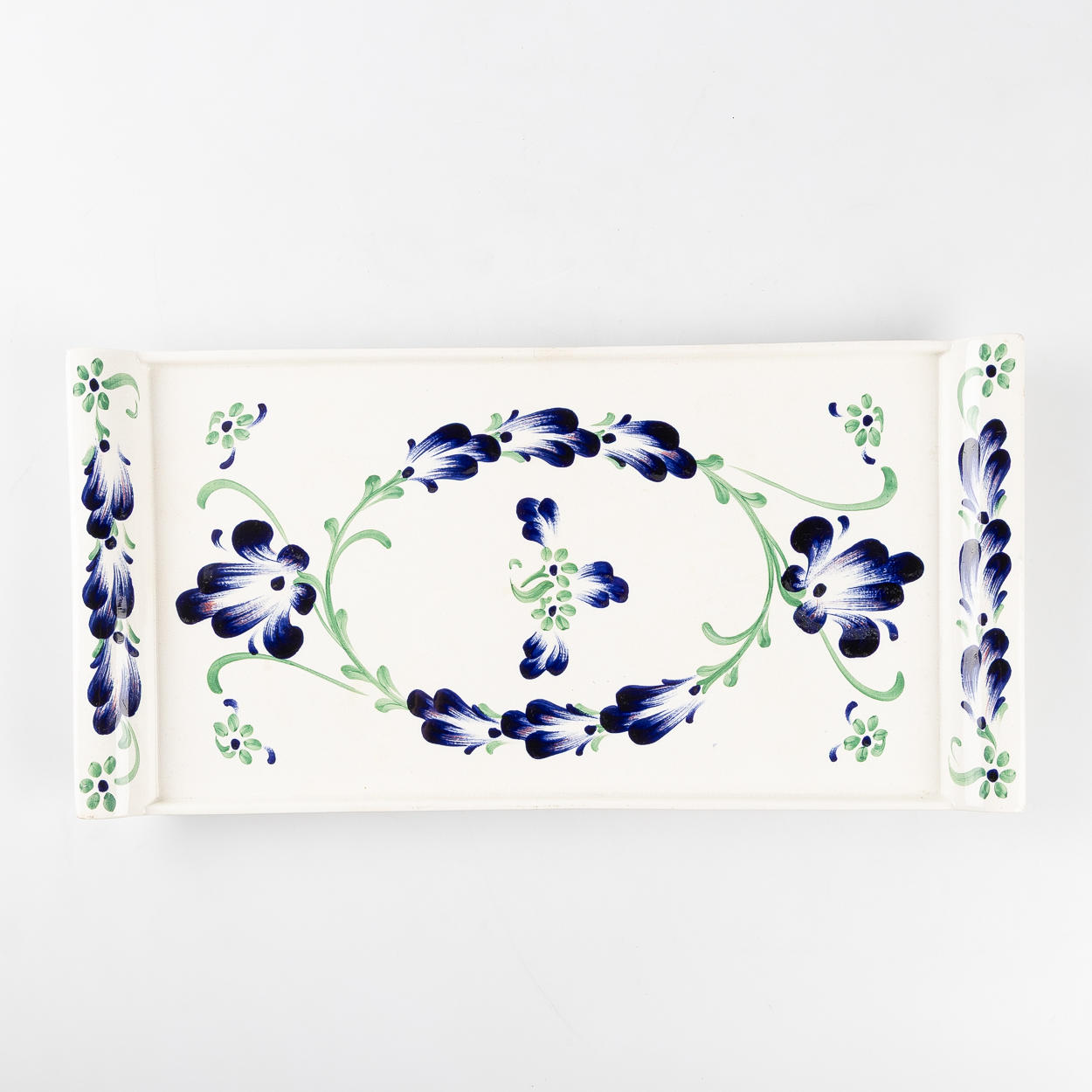 ALUMINIA, Tablett, Fayence, Dänemark.