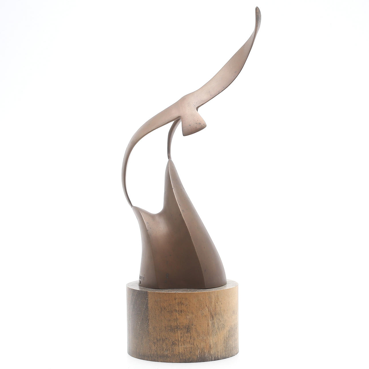 BROR FORSLUND. "Måsen", brons, signerad.