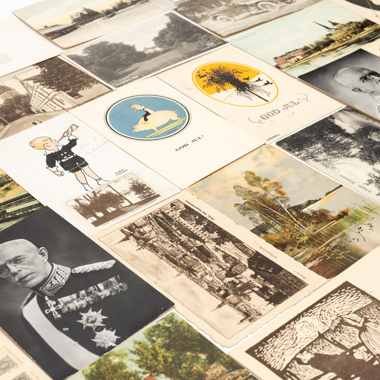 VYKORTSAMLING, 28 st, 1900-tal.