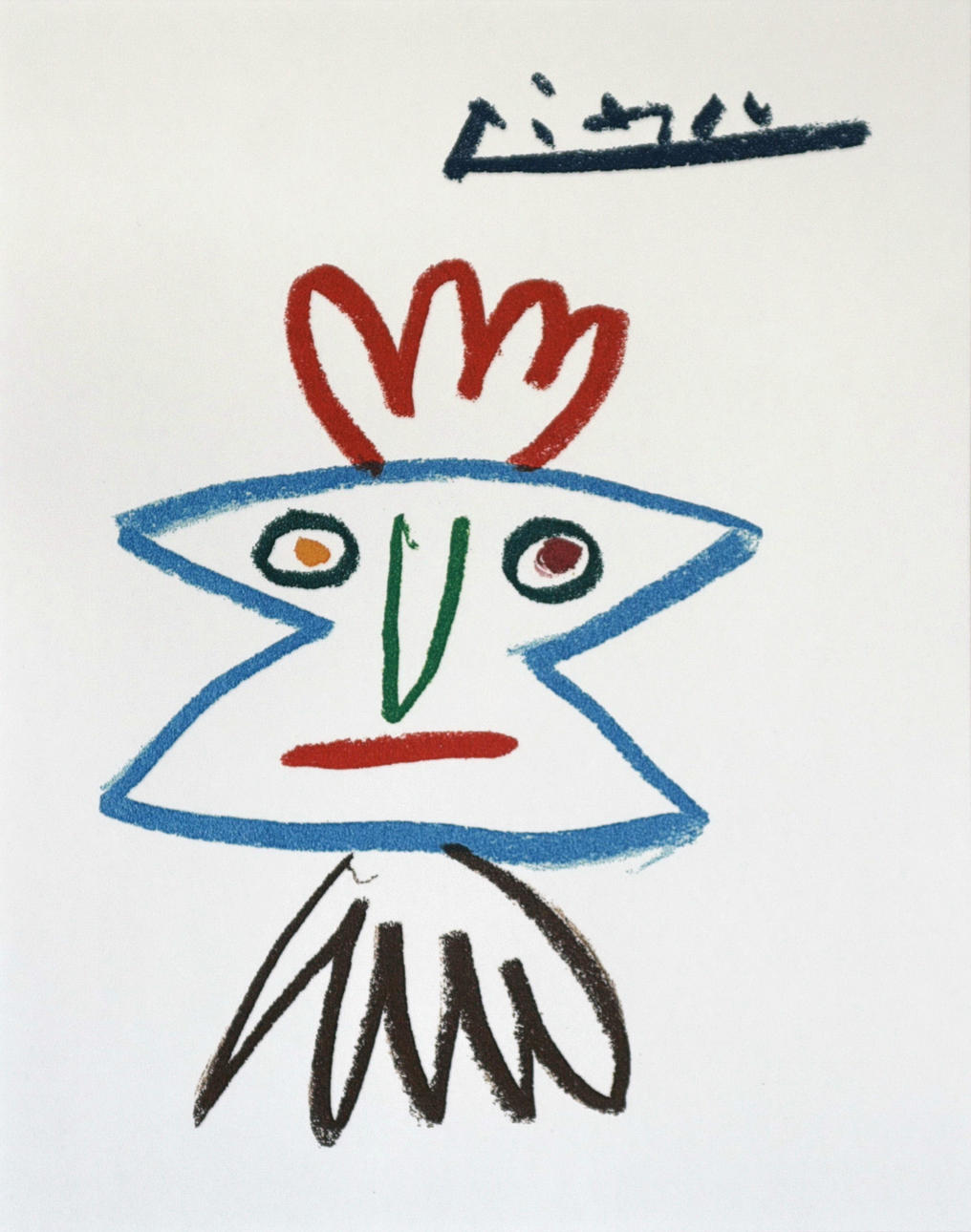 PICASSO, PABLO (1881 MALAGA - 1973 MOUGIN). "Warrior Hector".