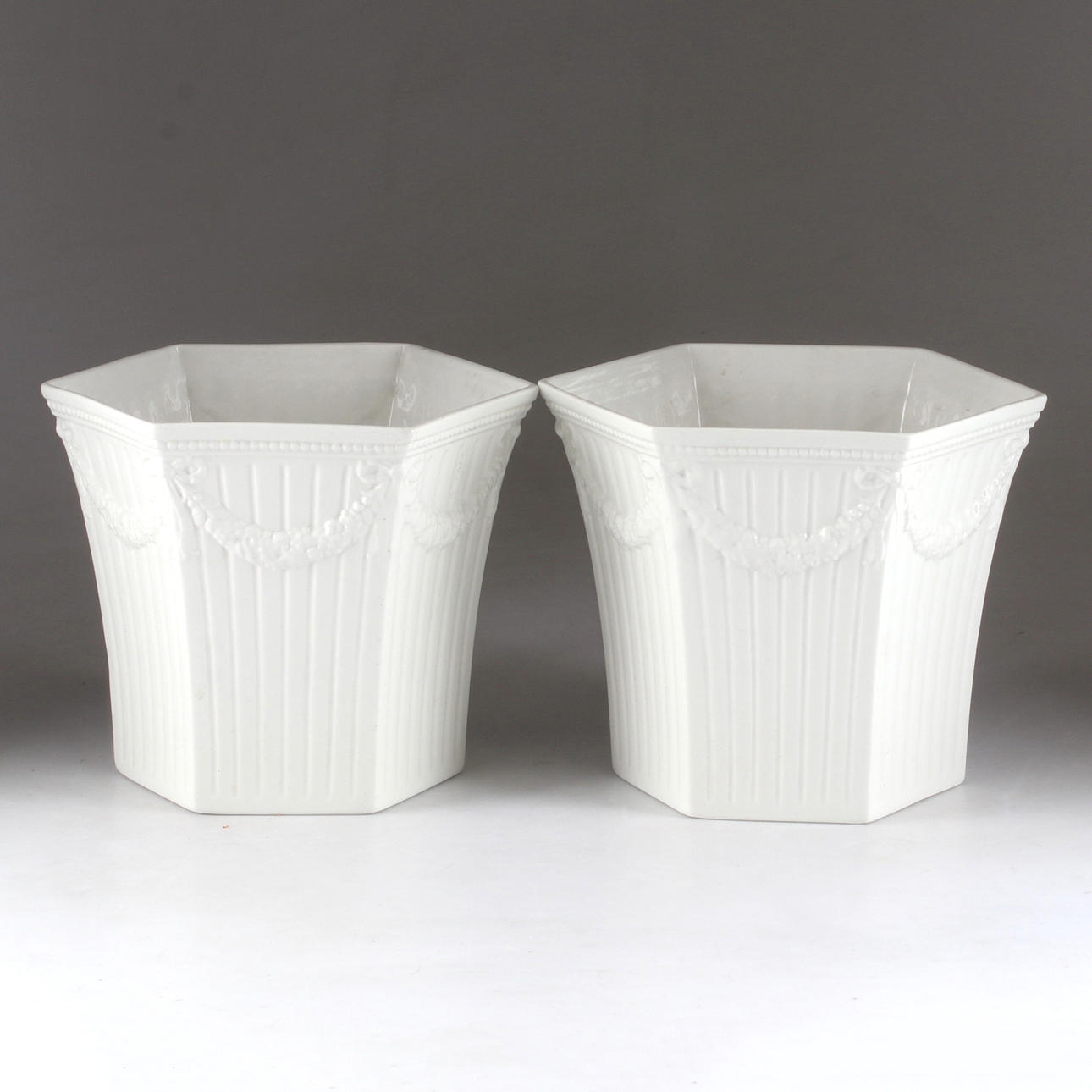 YTTERFODER, 2 st, keramik, Empire, Gustavsberg.