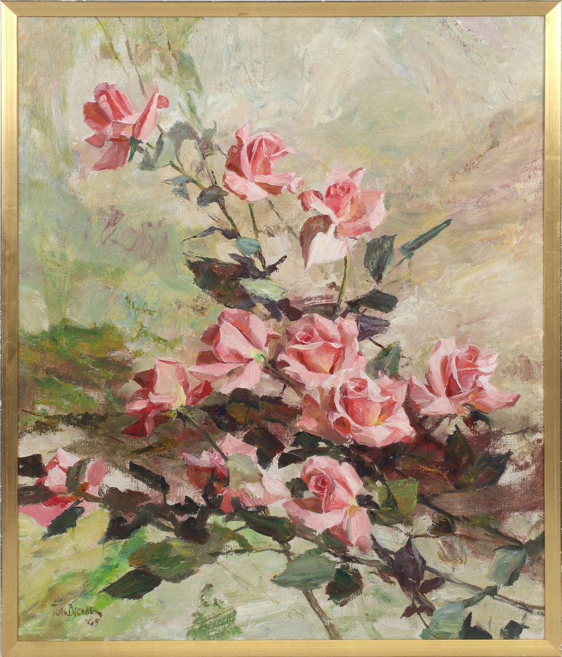 JOHAN BLADH. Floral still life, oil on canvas, signed and dated -65 ...