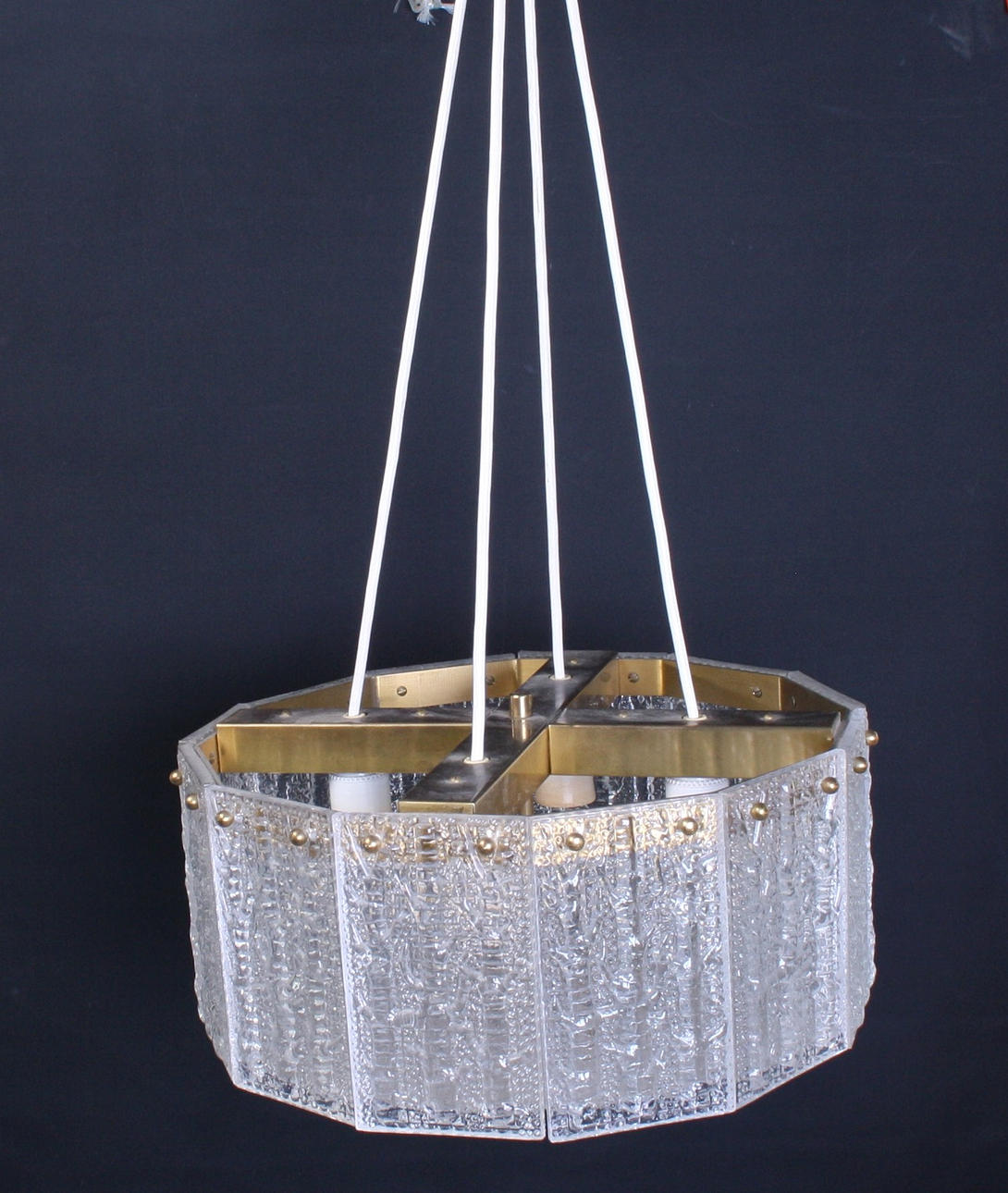 TAKLAMPA, möjligen Carl Fagerlund, Orrefors, 1960-tal.