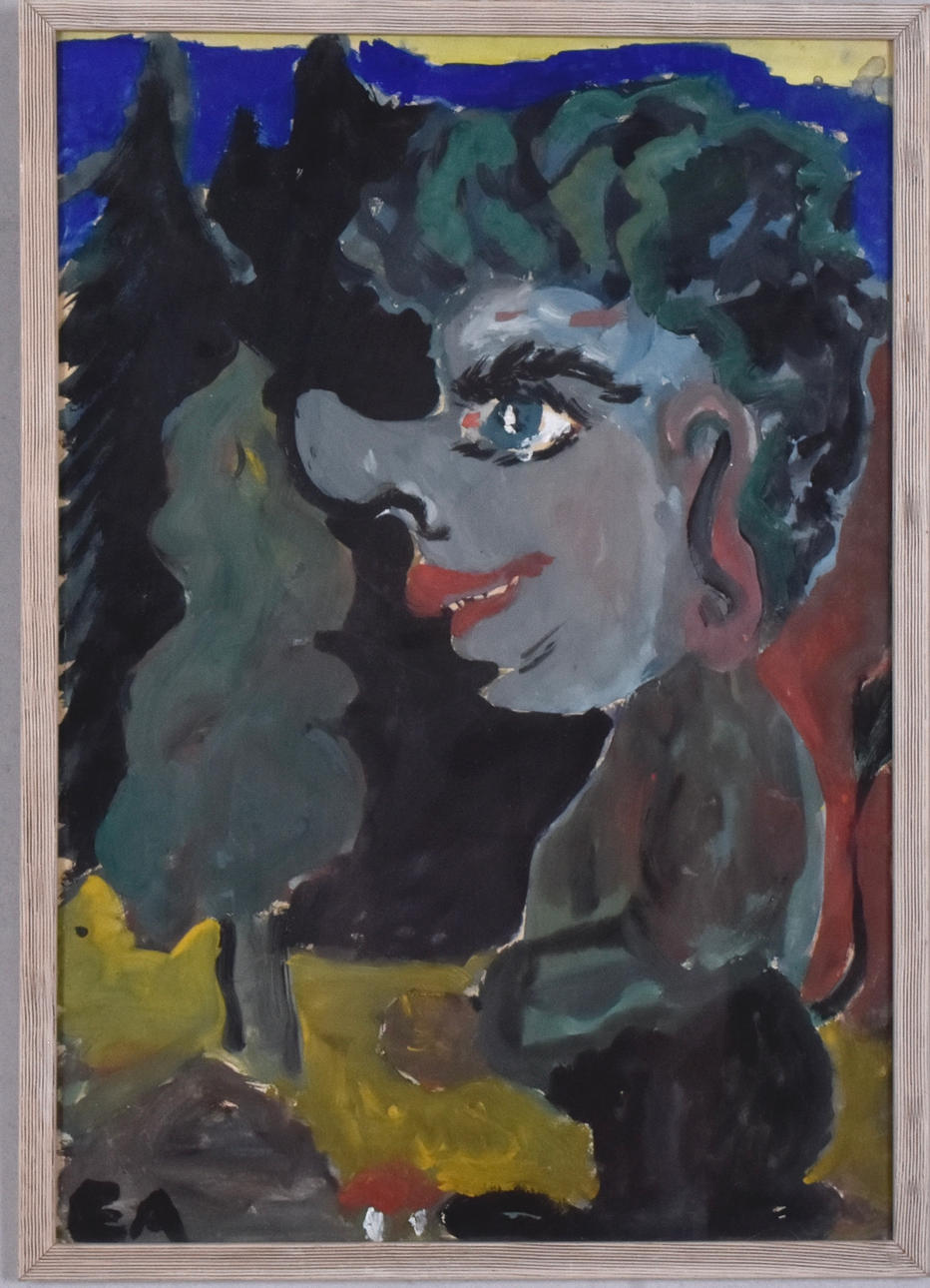 OIDENTIFIERAD KONSTNÄR. Oil on cardboard.