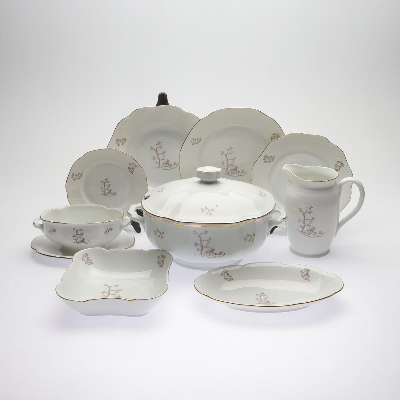 A 58-piece tableware set, ALP Lidköping, 1900-ta.