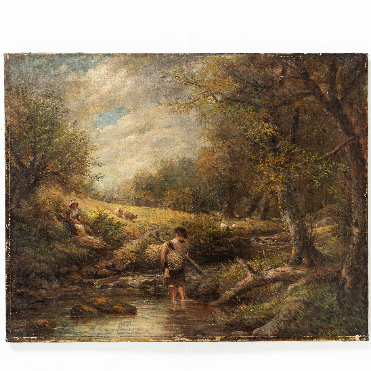 OIL ON CANVAS, signed J.Cousen, signed.