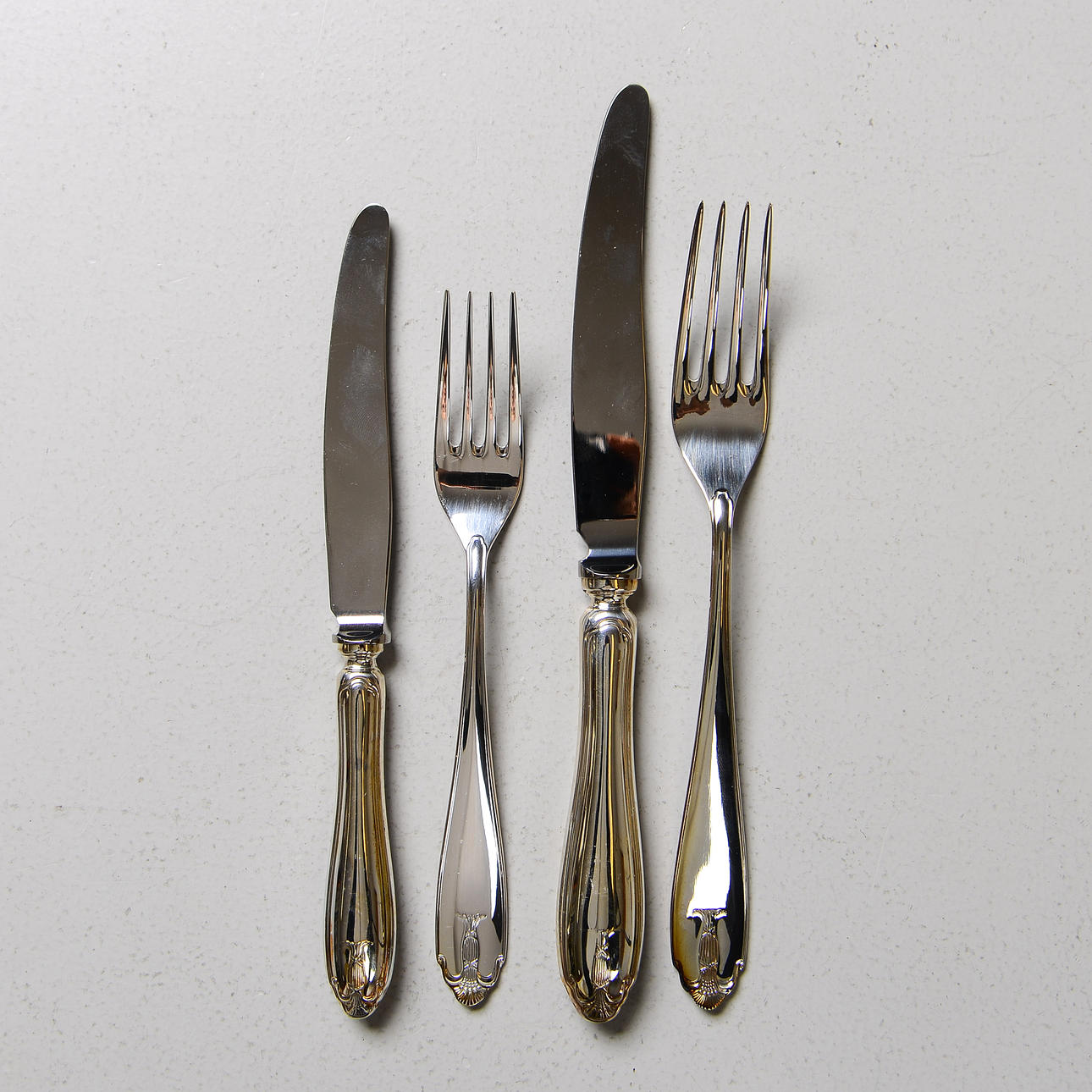 CUTLERY for 8 persons, silver, model Vaasa, GAB.