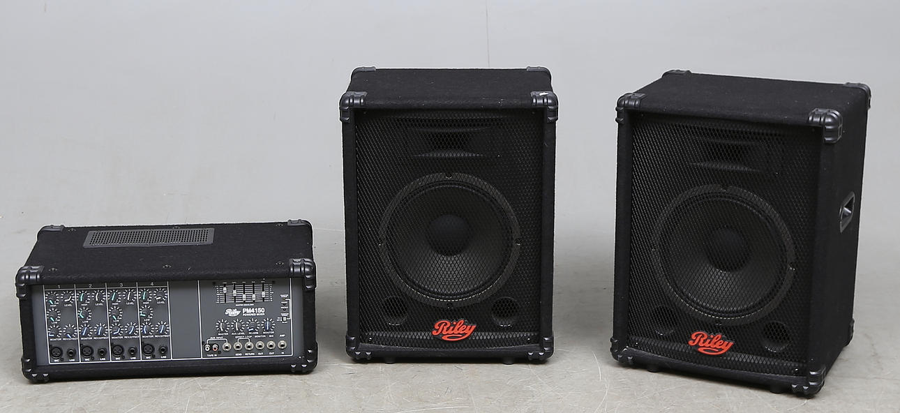 POWERMIXER och HÖGTALARE, PM4150, S4150, Riley.
