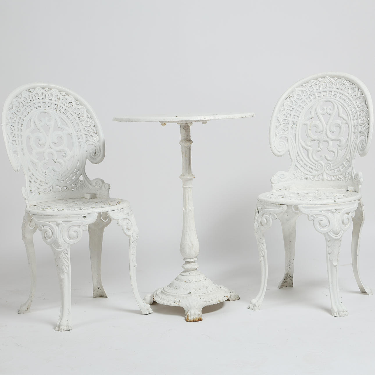 ULKOKALUSTEET, 3 kpl, 1900-luku.