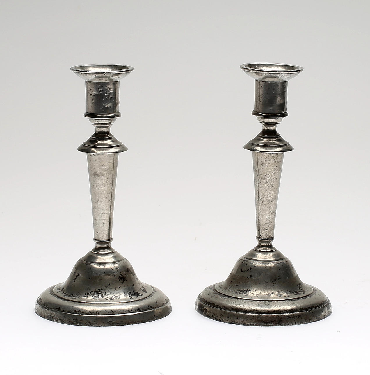 LJUSSTAKAR, tenn, F. Werkenrath, Lund, 1800-tal.