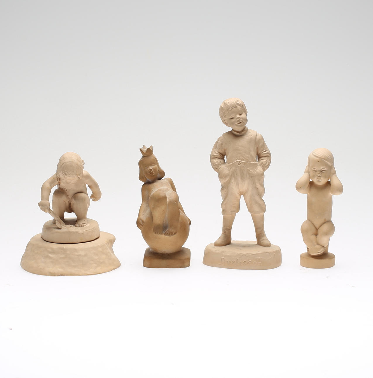 FIGURER, 4 st, keramik, Danmark.