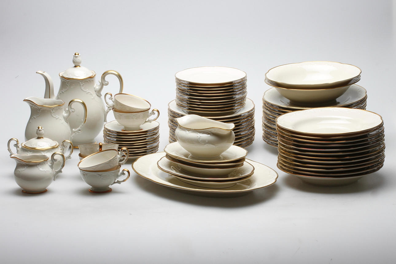 SERVIS, 62 delar, dekor Hackefors, Tirschenreuth, Bavaria, Tyskland.