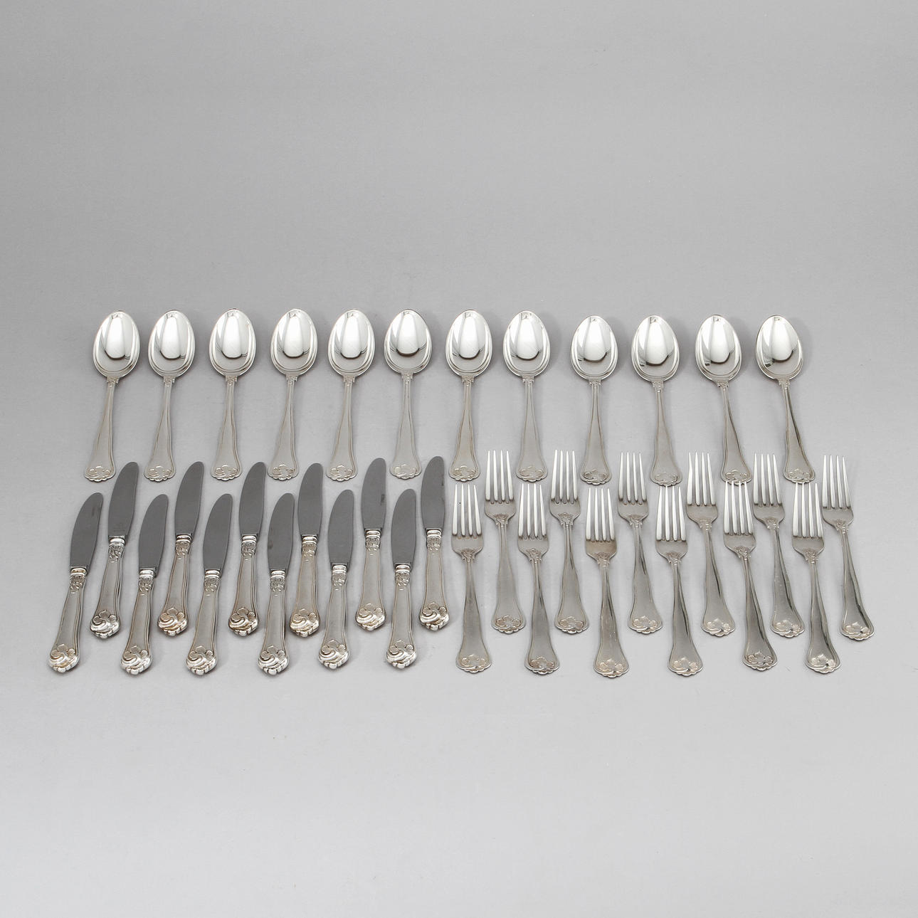 BESTICKSERVIS, 97 delar, silver, Sachsisk modell, Cohr.