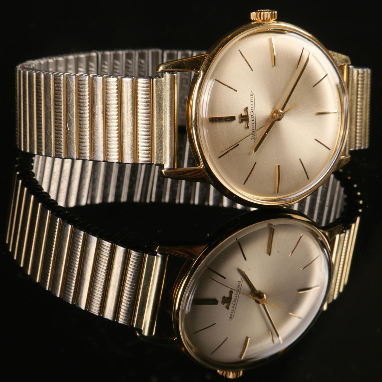 HERRARMBANDSUR, 18 k guld, Jaeger-LeCoultre, 1966.