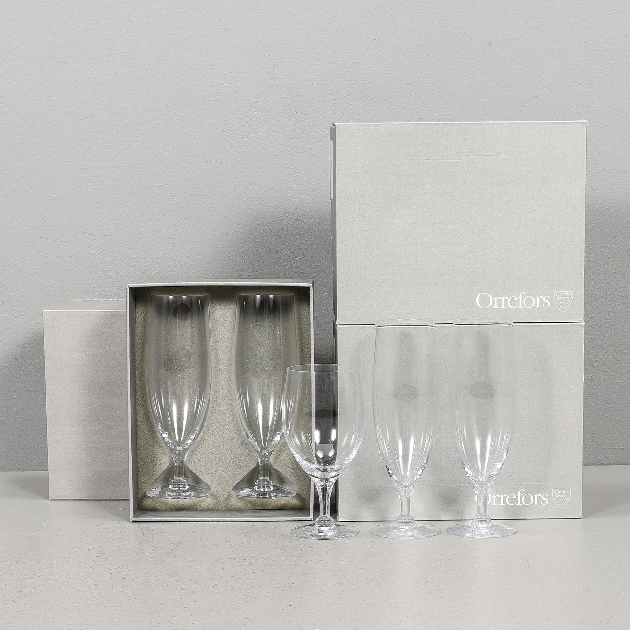 OLLE ALBERIUS. Beer glass Orrefors.