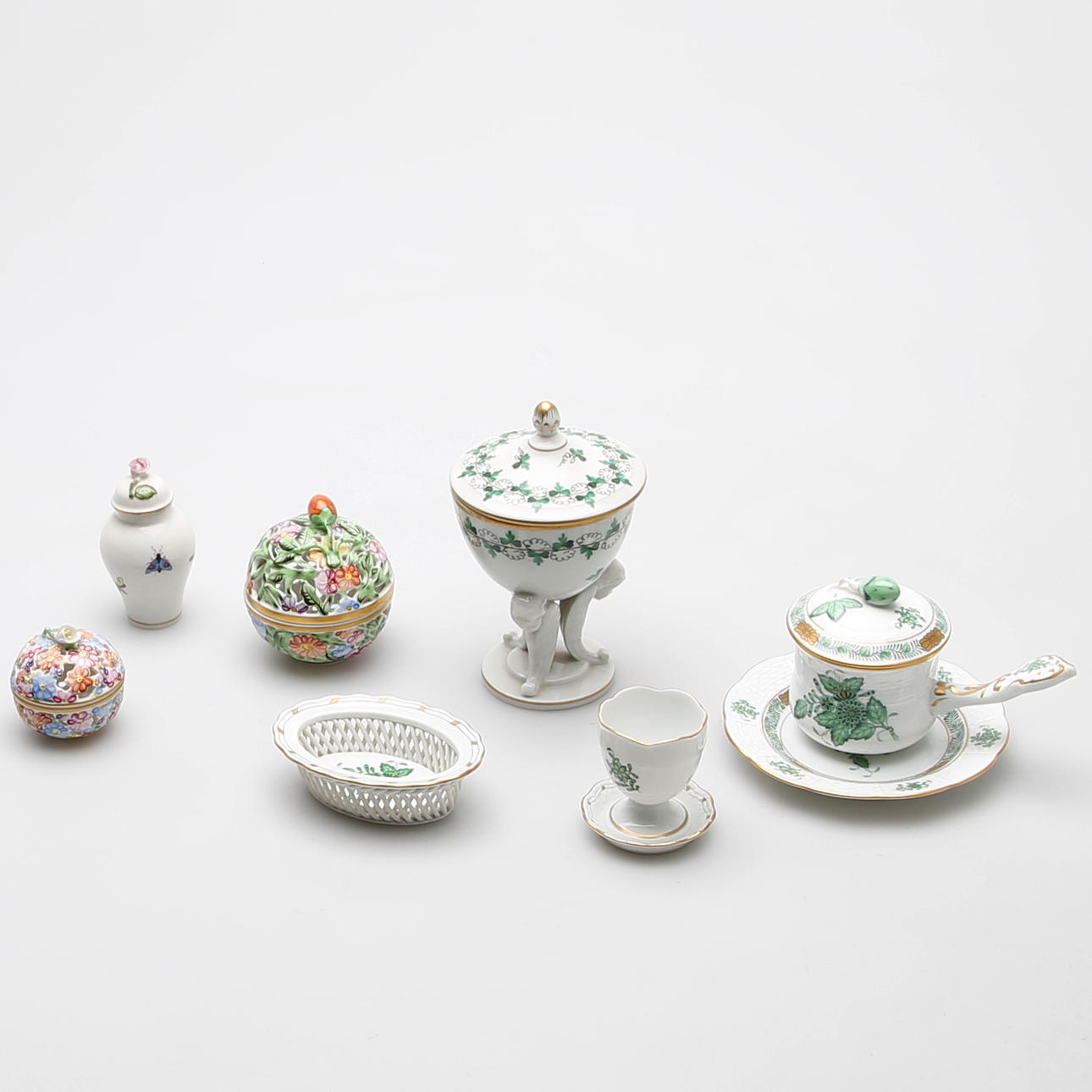 PORSLIN, 6 delar, Herend, Ungern.