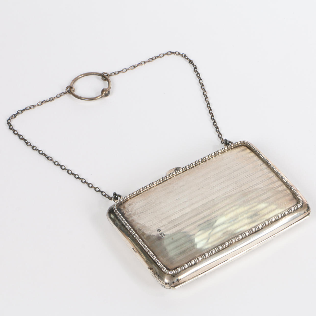 A GEORGE V, SILBERNES MEMORIE-KARTENETUI.