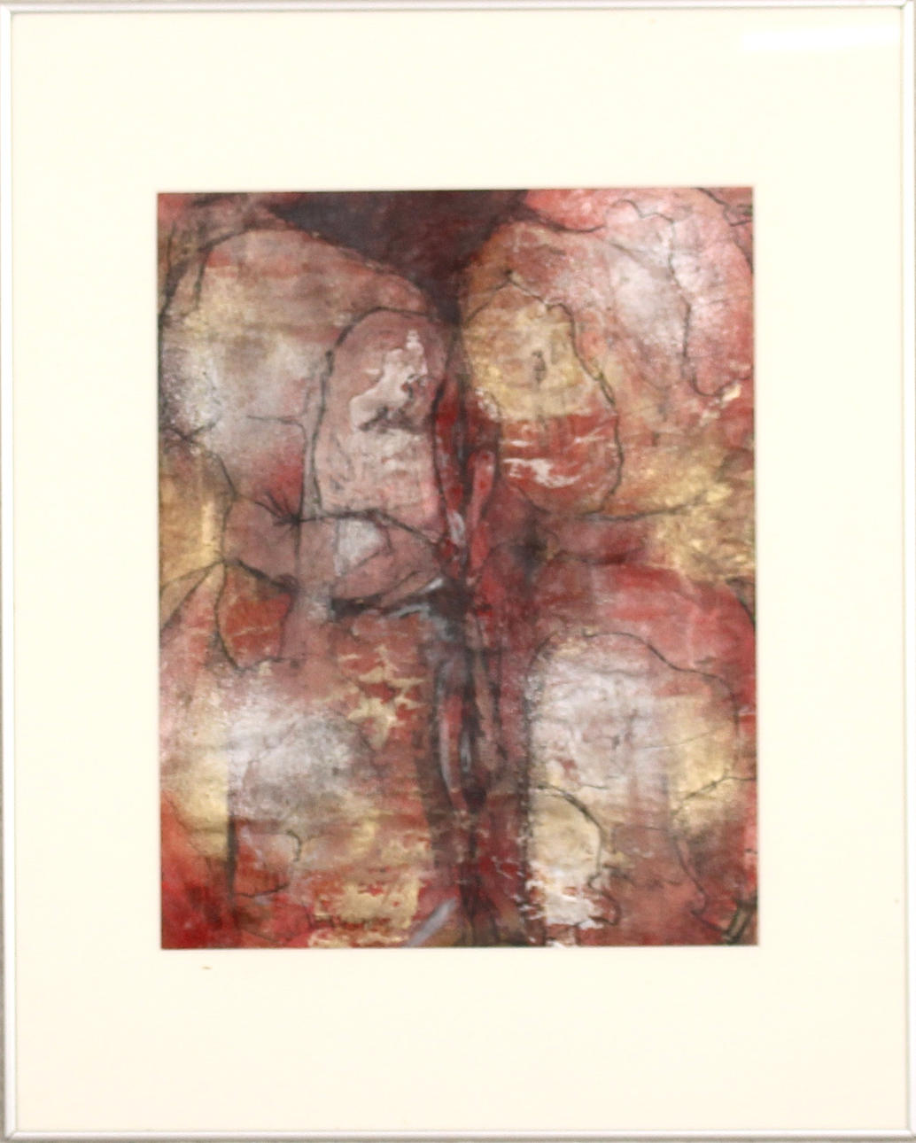 UNIDENTIFIED ARTIST, Mixed media, Signed.