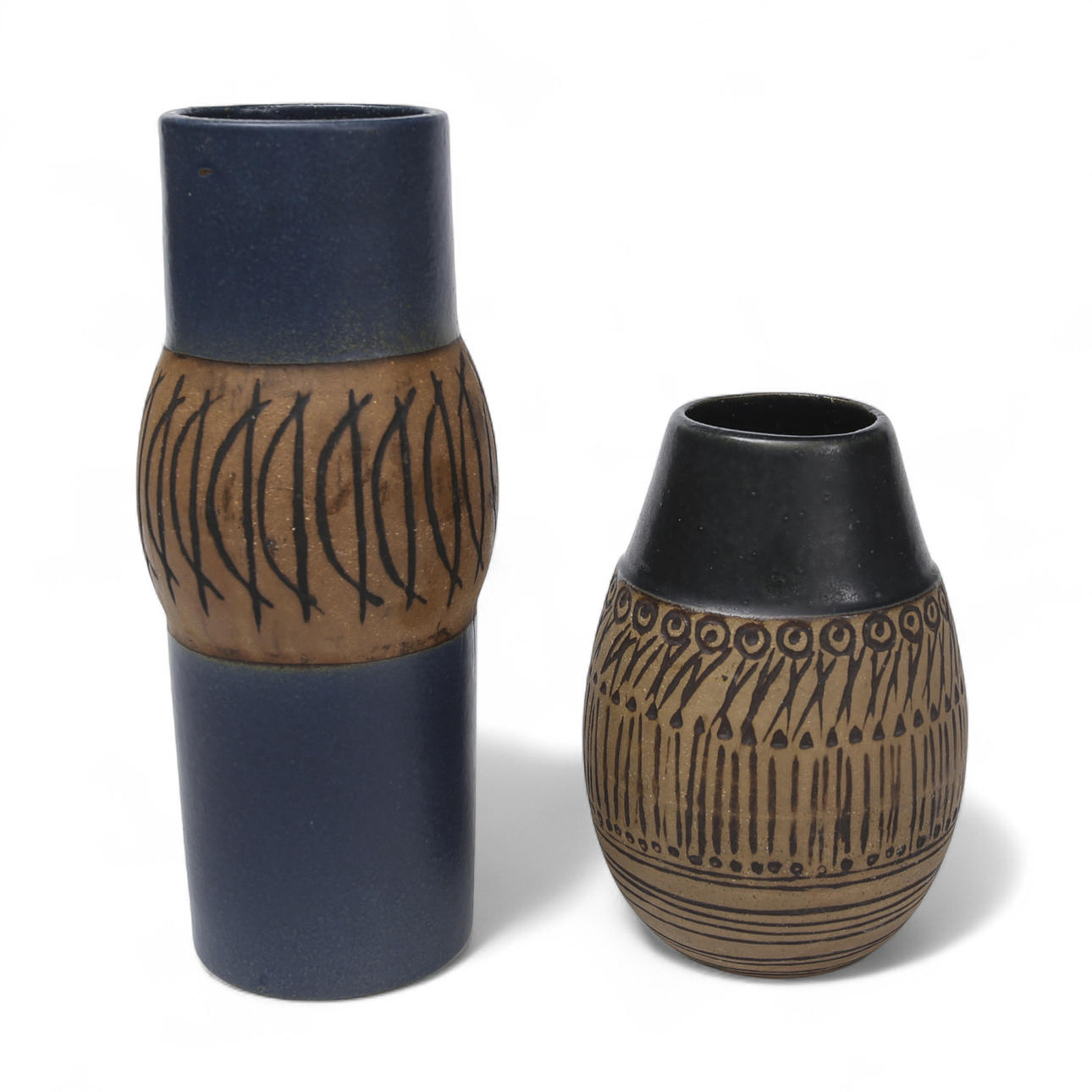 LISA LARSON. vaser, „Granada“, stentøj, Gustavsberg.