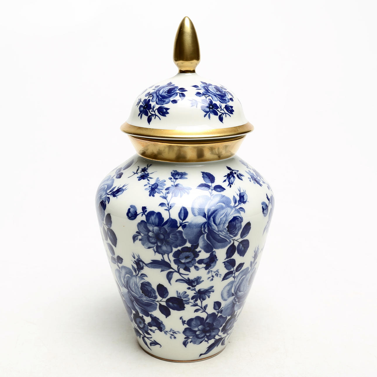 LOCKURNA, porslin, Bavaria, Koboltfärg.