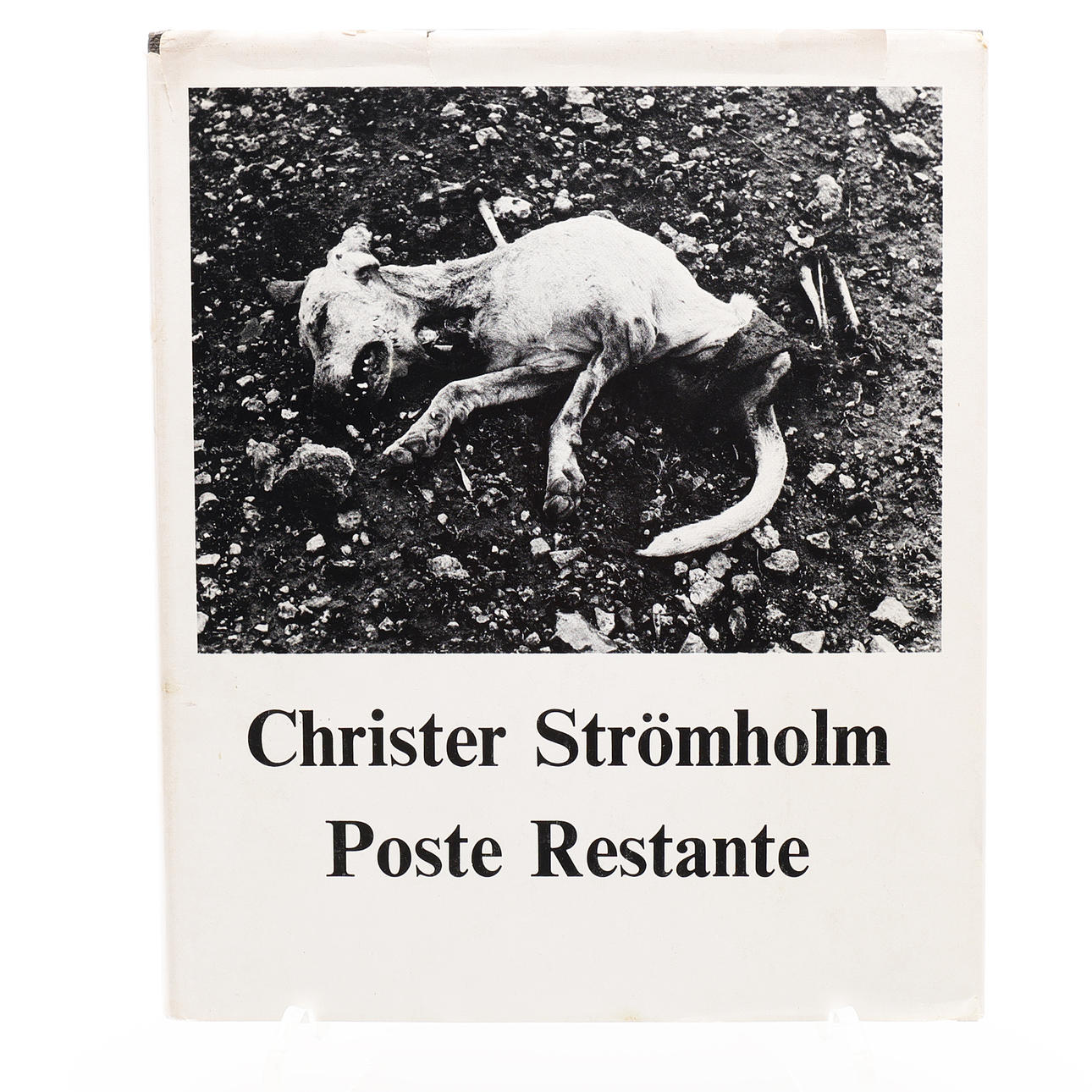 PHOTO. CHRISTER STRÖMHOLM'S FABLED POSTE RESTANTE. IN THE FIRST EDITION IN 1987.
