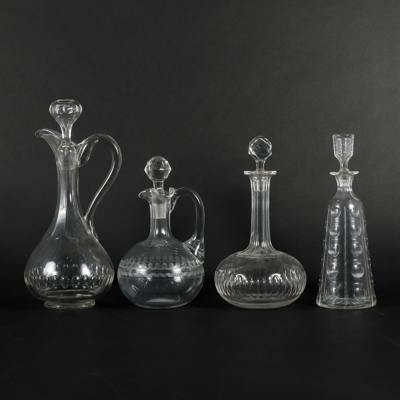 KARAFFEN 4 Stück, Glas.