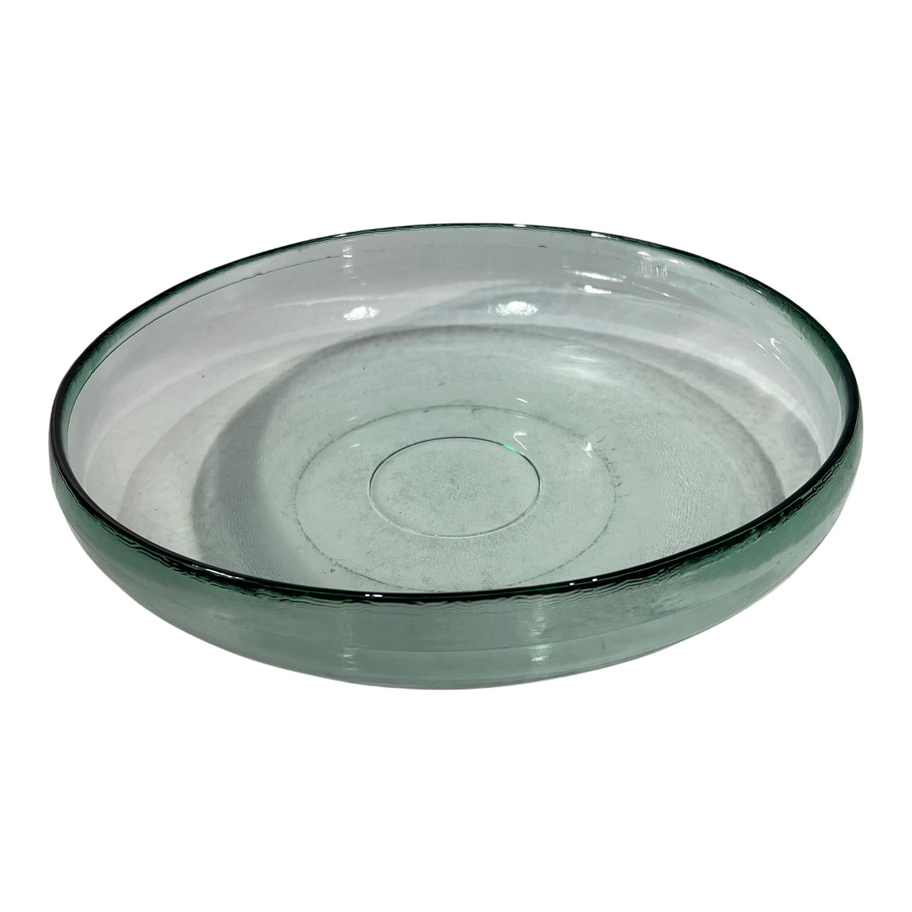 Large glass fountain.