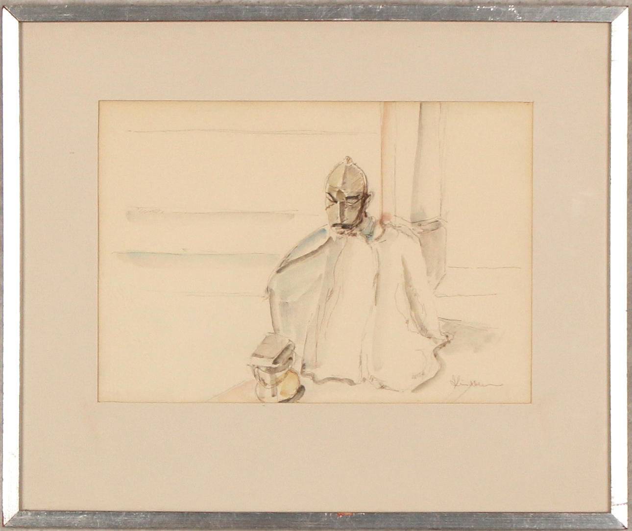 OIDENTIFIERAD KONSTNÄR, Akvarell.