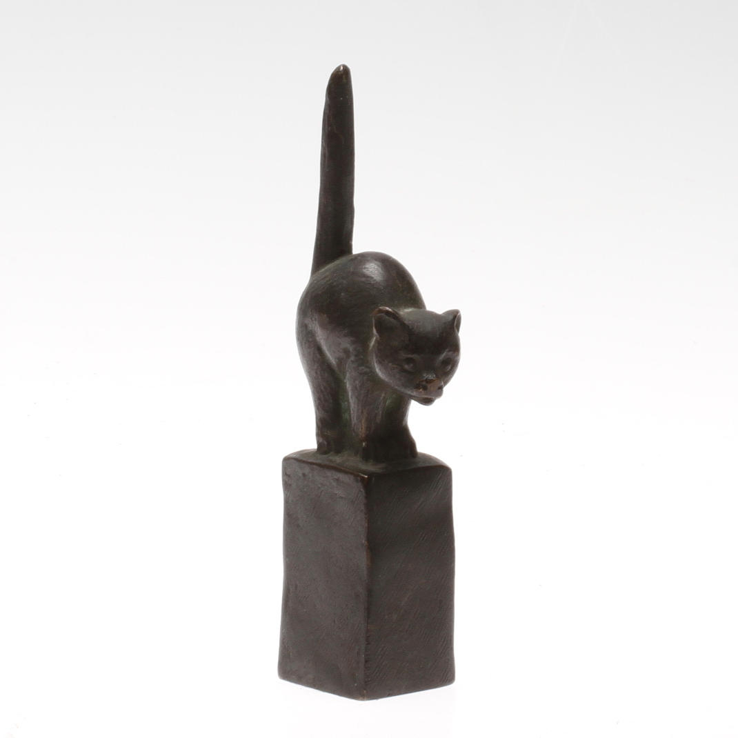 CARIN NILSON(1884-1973). Skulptur, brons, signerad och daterad 1940.