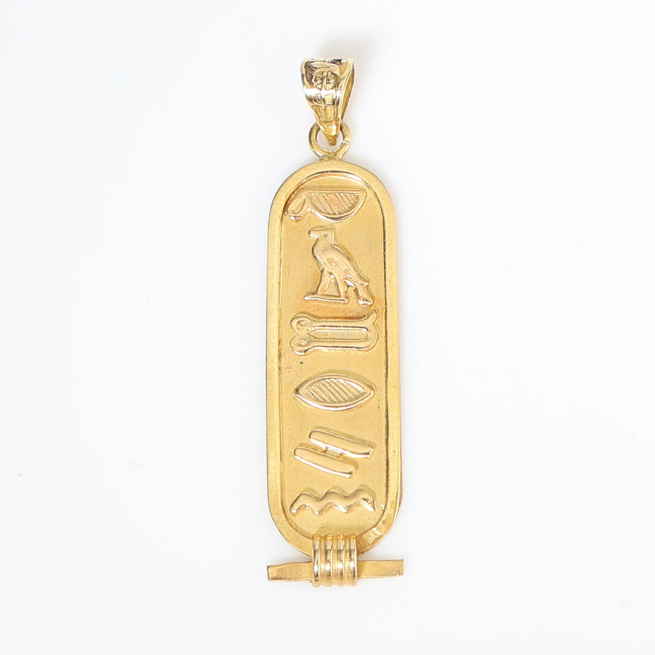 ET EGYPTISK GULT METAL VEDHÆNG.