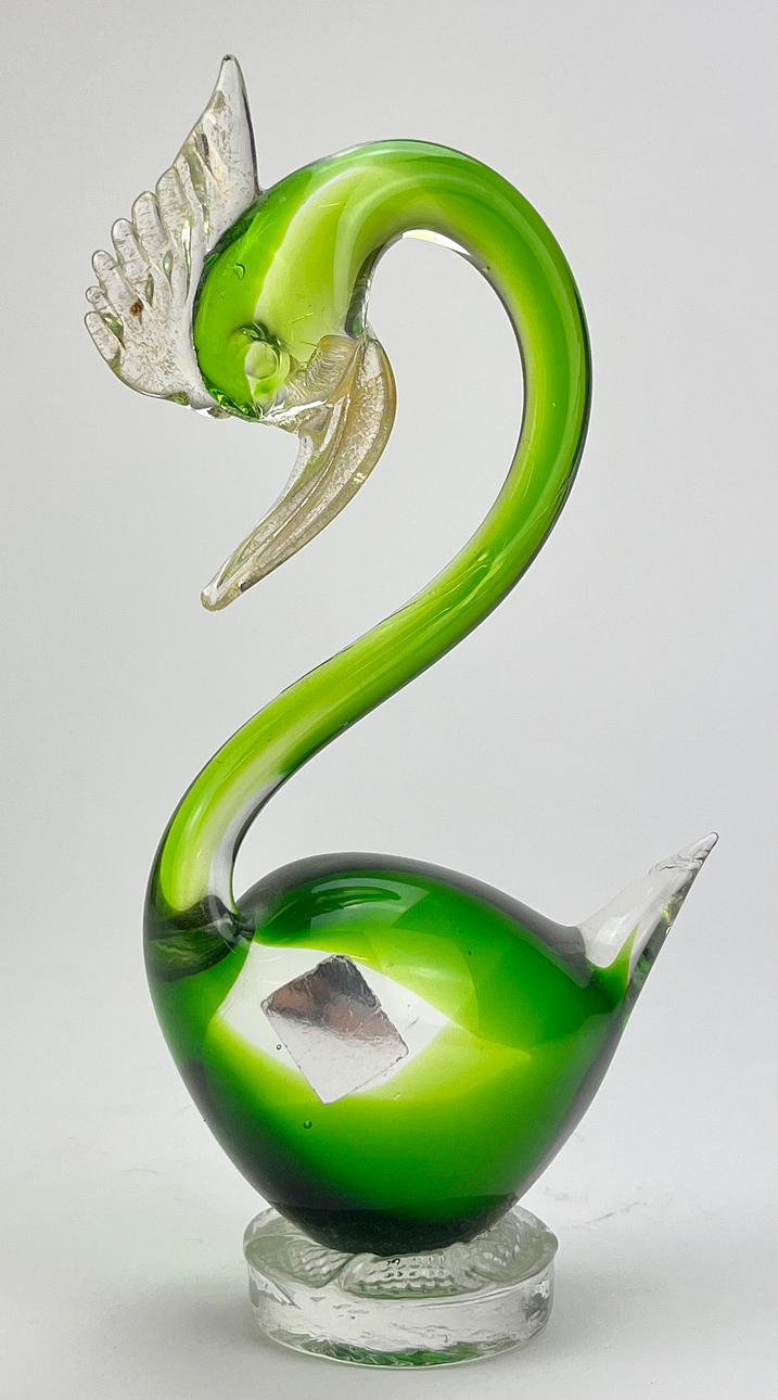 MURANO. Figur, fugl, Murano, Italien.