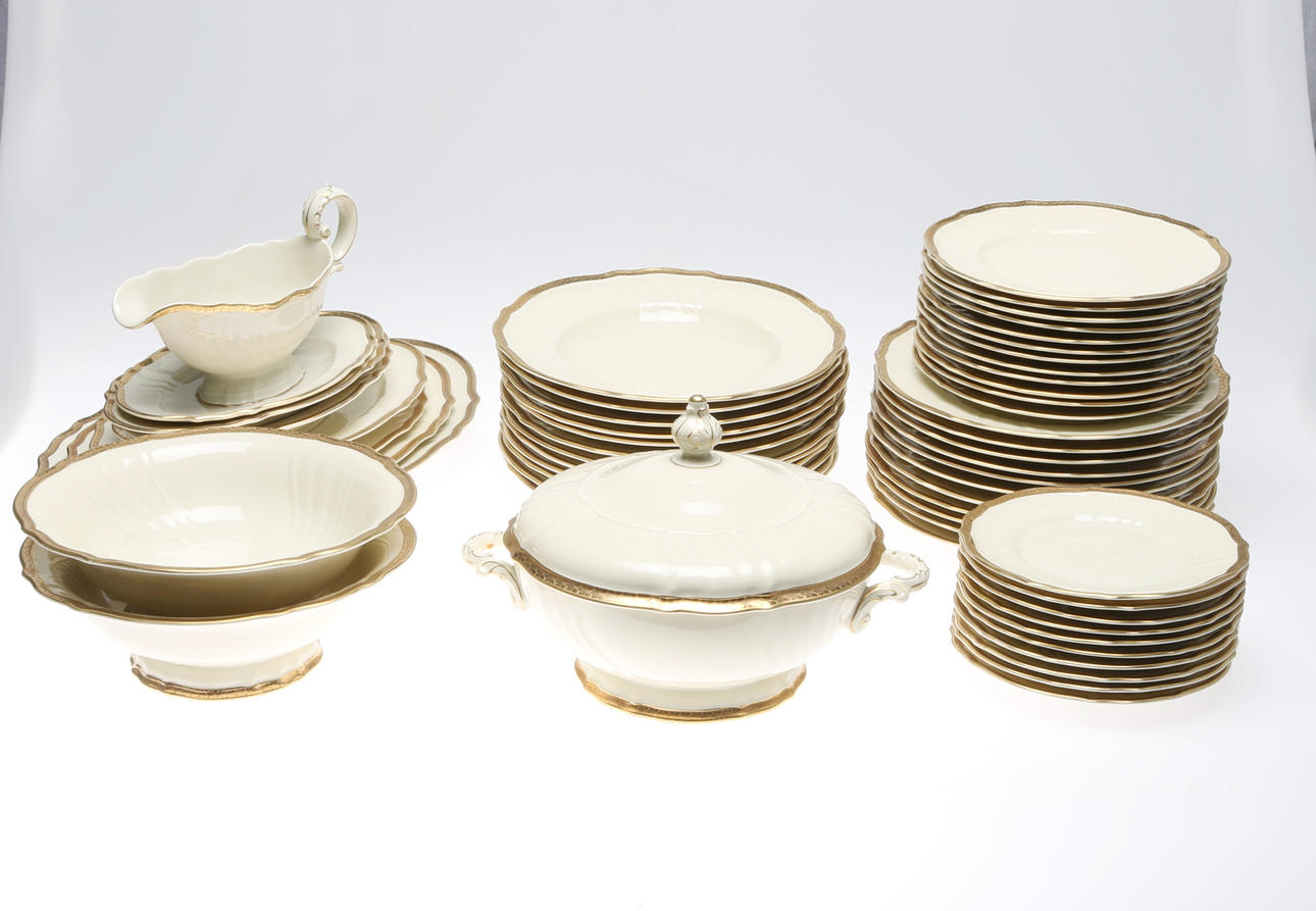 MATSERVIS, 55 delar, porslin, Parzival, Rosenthal, 1900-tal.