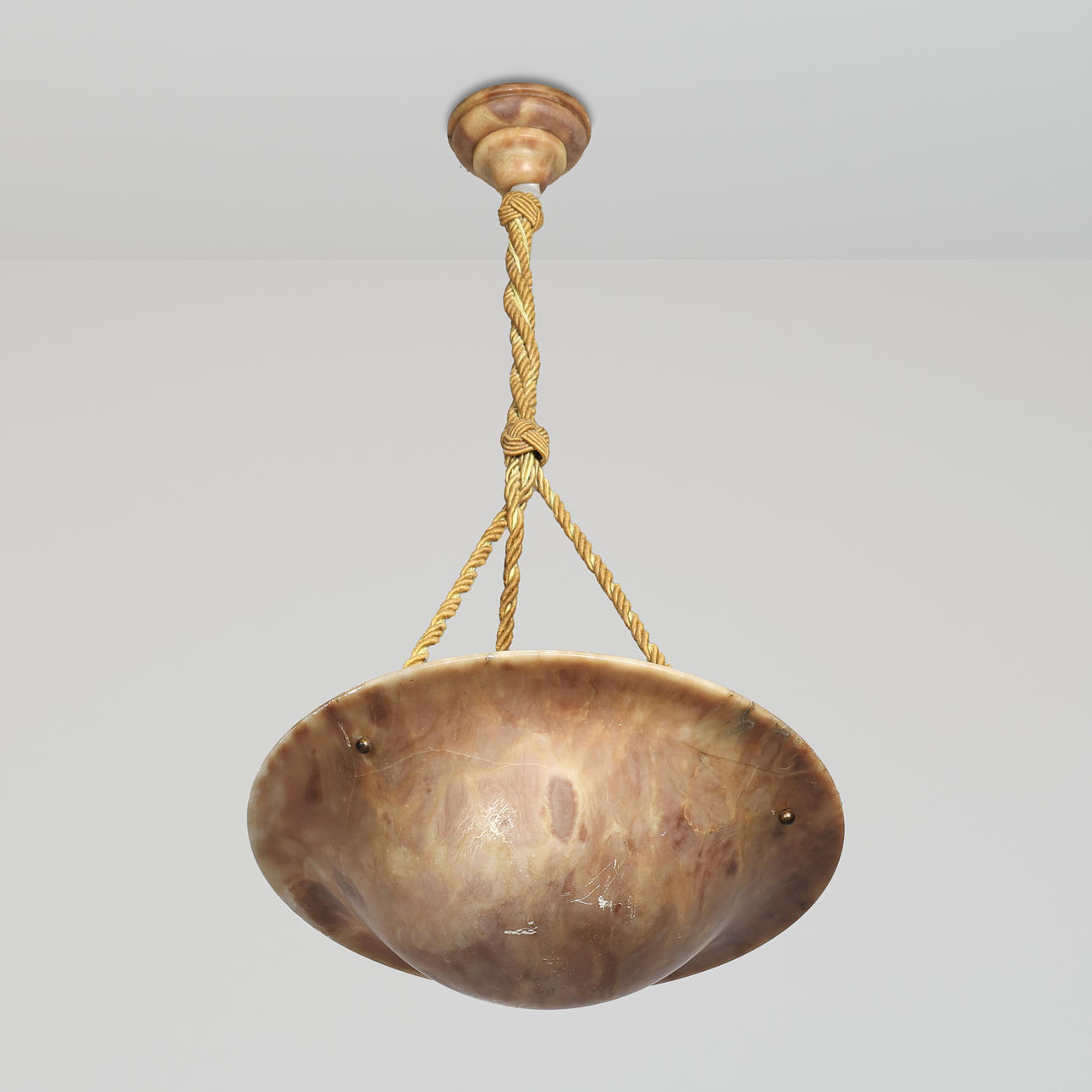 A ceiling lamp, alabaster, “Swedish Grace”, 1920-30's.