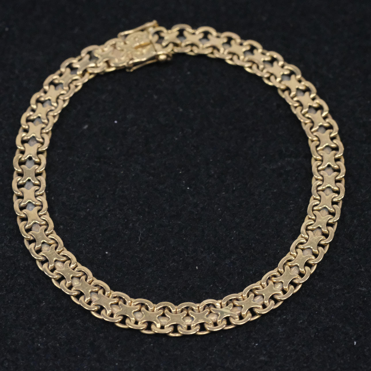 BRACELET, “X-LINK”, 18K GOLD.