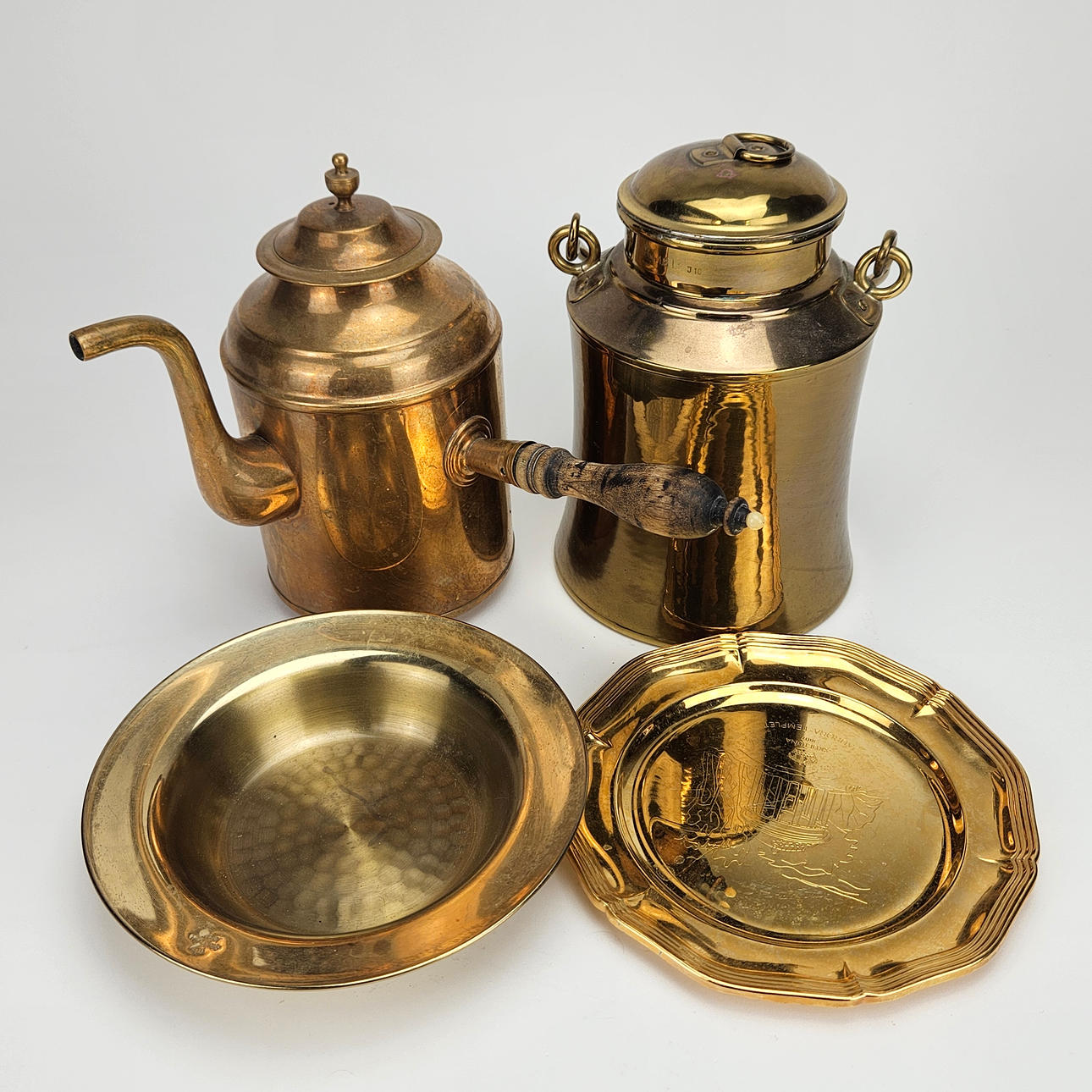 MESSING, 4 stk., Skultuna.