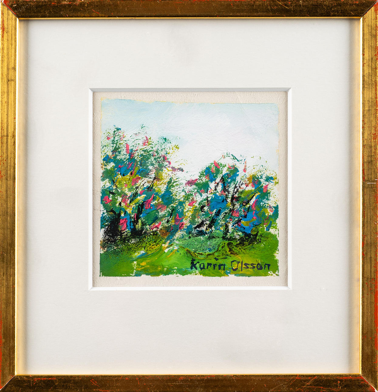 KARIN OLSSON. Gouache painting.