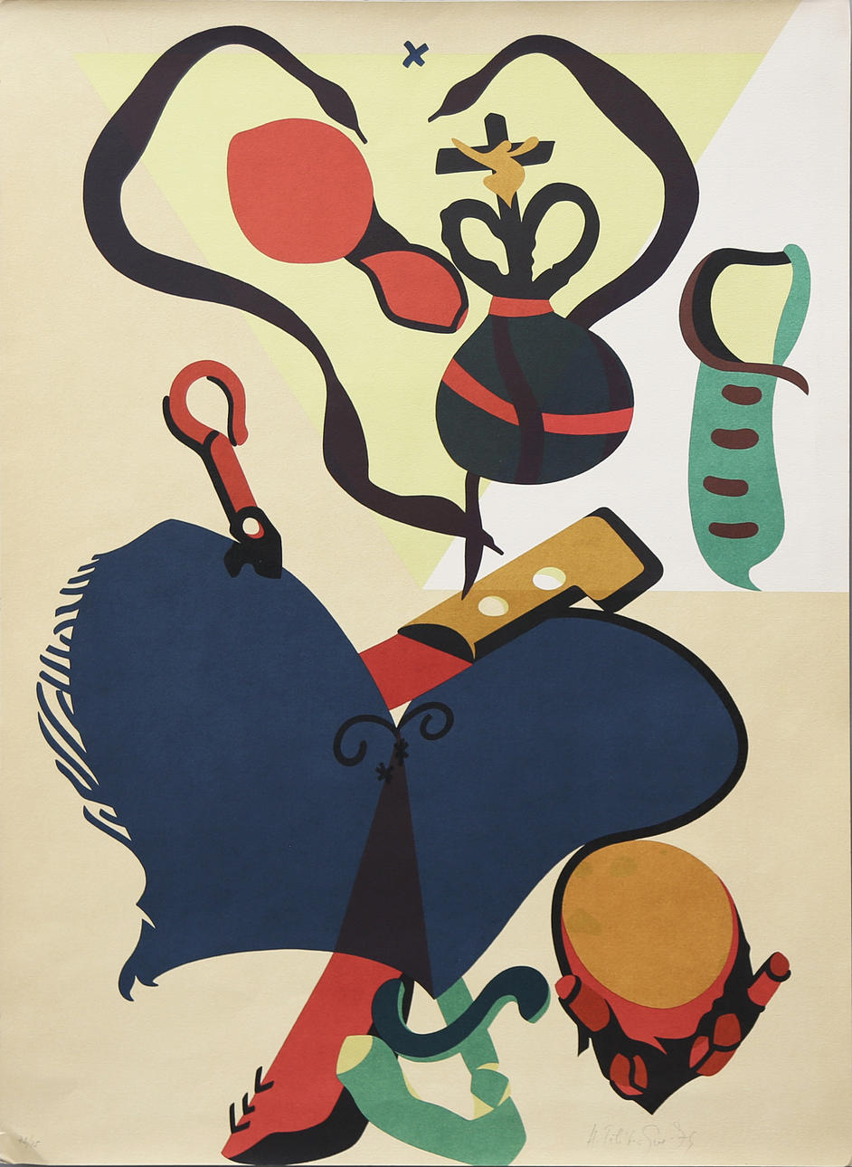 HERVÉ TÉLÉMAQUE. "La lampe".