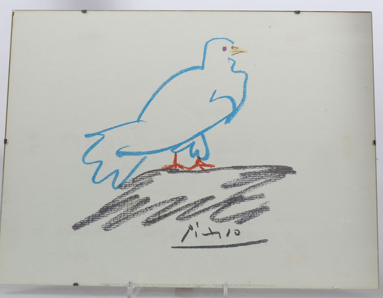 PABLO PICASSO. Offset tryck, signerad i trycket, Frankrike.