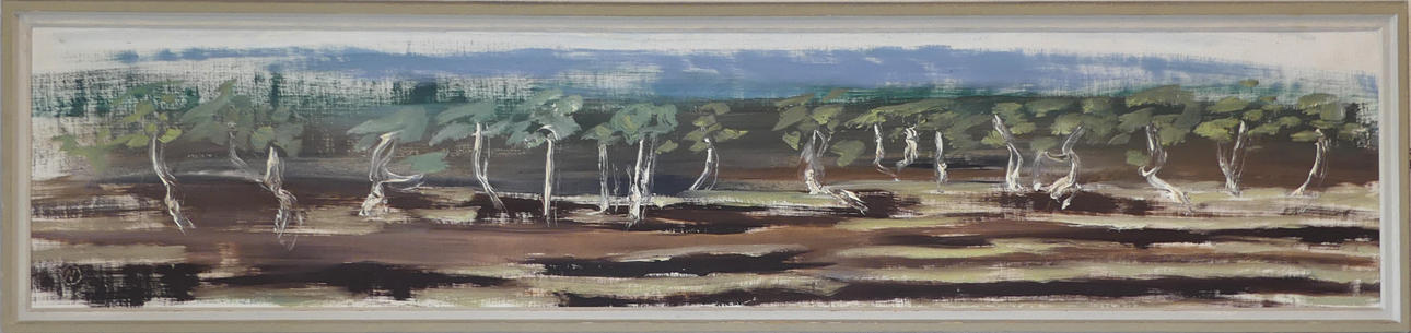 NILS OLSSON. oil on canvas.