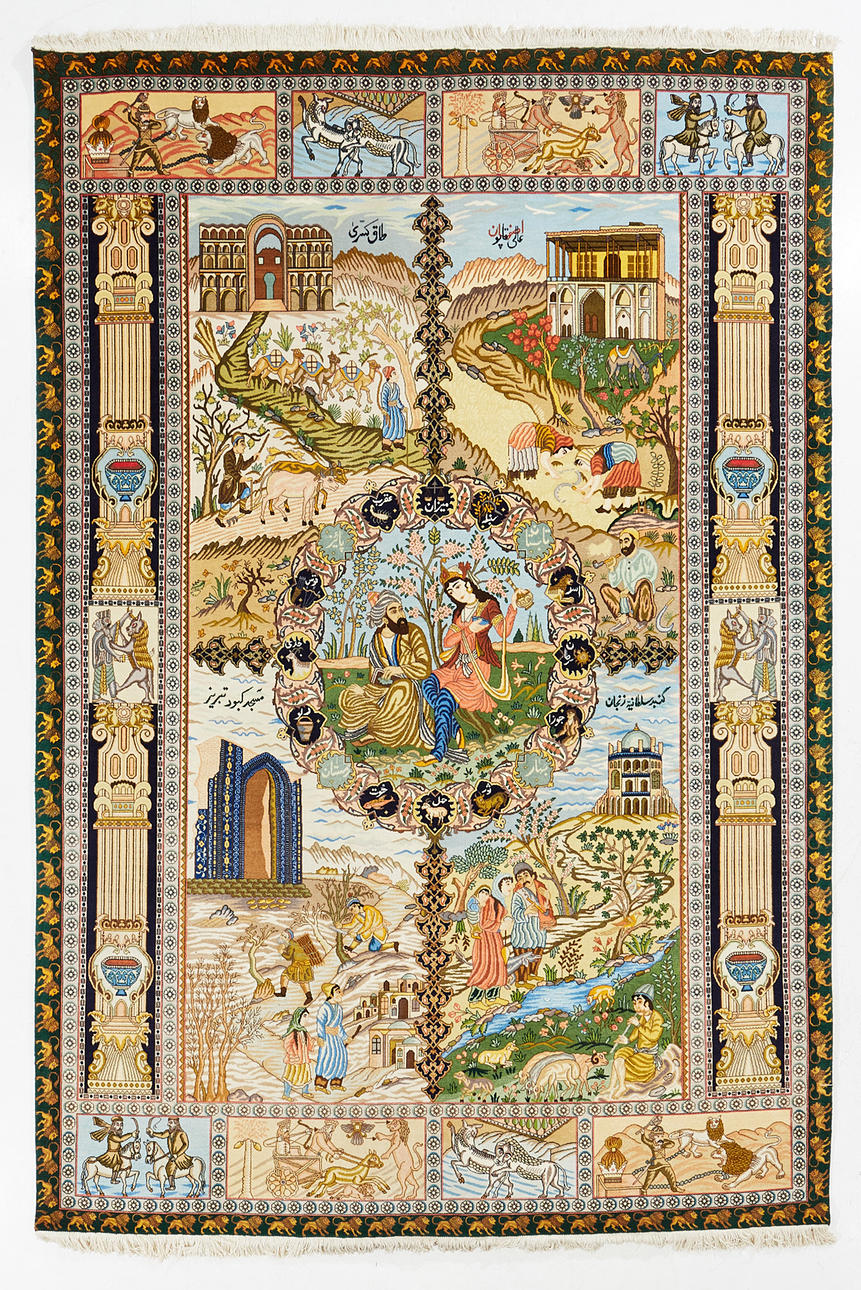 ORIENTTEPPICH, Tabriz, alt, 296 x 199 cm.